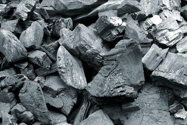 La producción de carbón vegetal se logra mediante hornos de quema de leña de bosques secos.