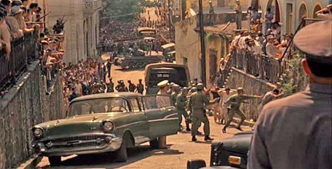 Escena de El Padrino II filmada en la Zona Colonial de Santo Domingo.